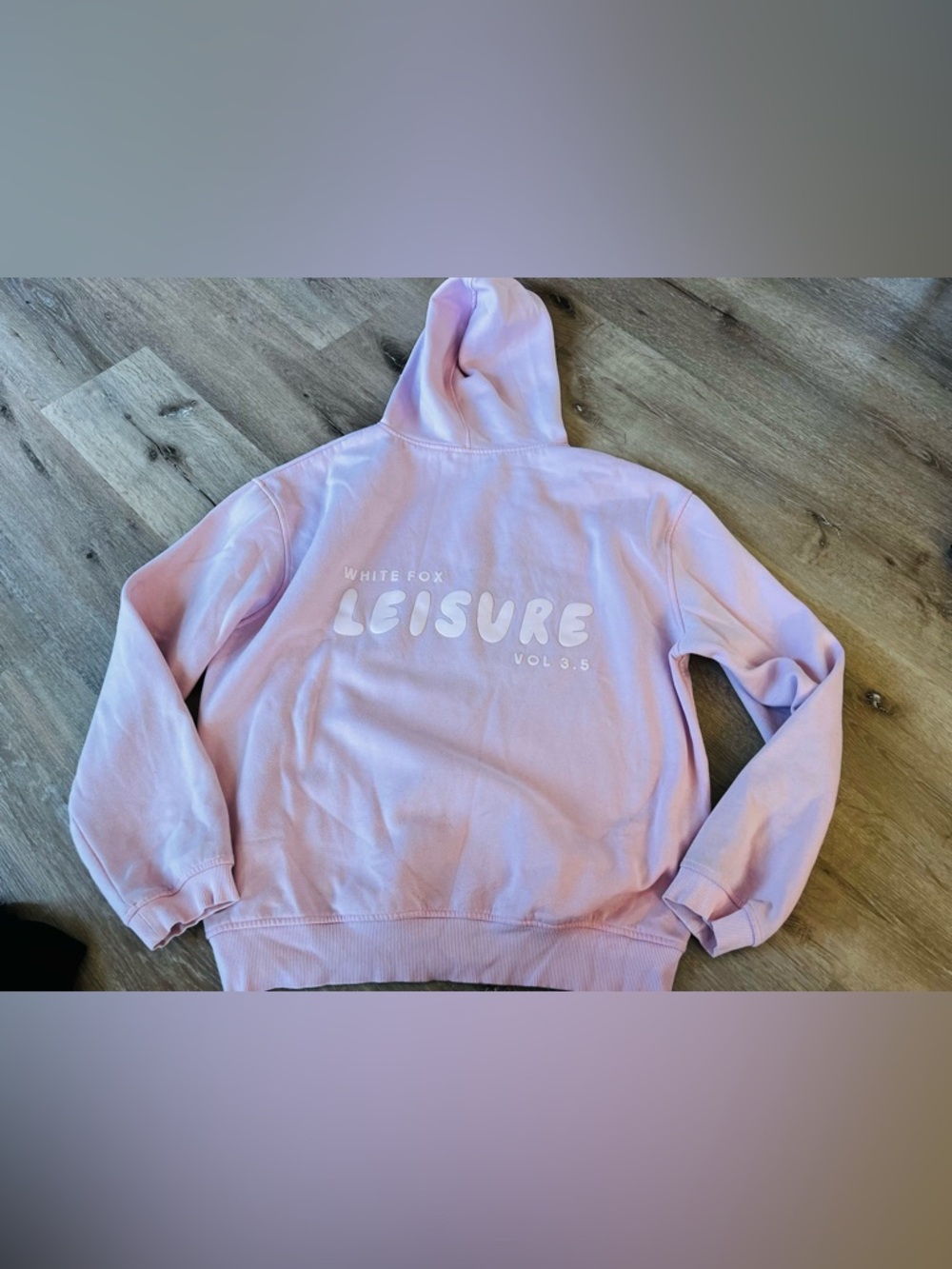 White Fox Leisure Pink Puffie Hoodie